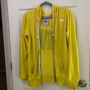 Yellow PINK zip-up